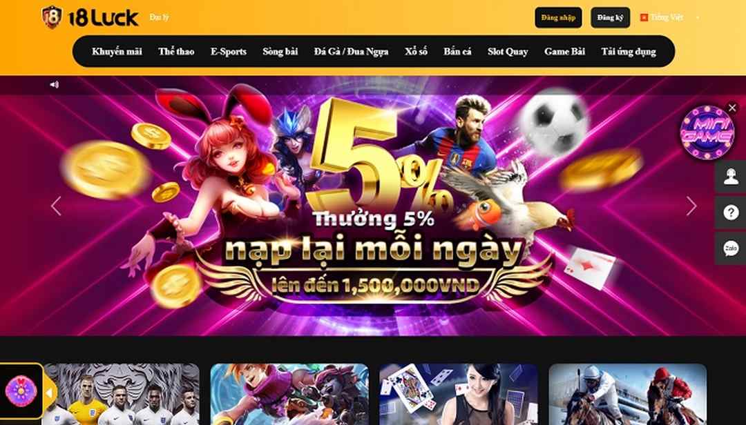 Là người chơi mới thì 18luck là lựa chọn phù hợp nhất cho bạn